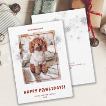 Cute God jul Lycklig PAWlidays Pet Photo