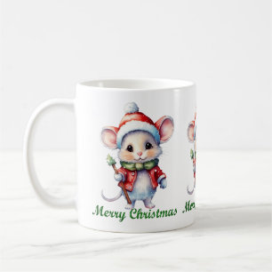 Cute God jul Mouse Mugg