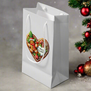 Cute God jul Pepparkaksgubbe Heart