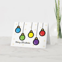 Cute God jul Personlig Ornaments Kort