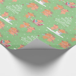 Cute God jul Renare, radbrytning Papprare Presentpapper