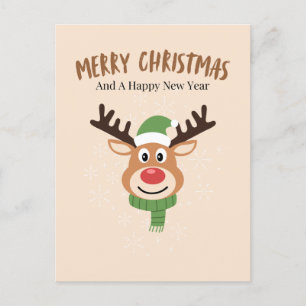 Cute God jul renkort Vykort