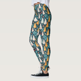 Cute God jul Träd Festive Leggings