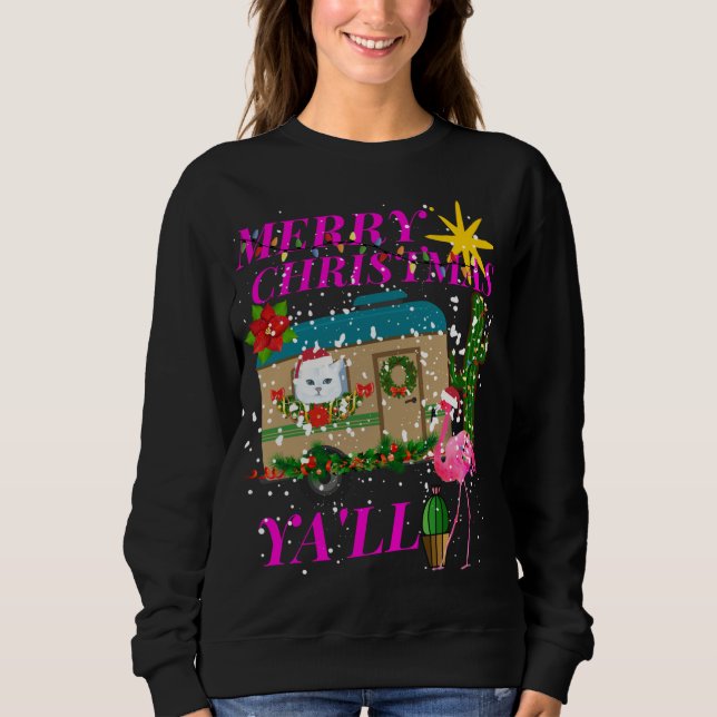 Cute God jul Ya ll Southerners T Shirt (Framsida)