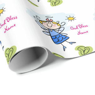Cute Goddotter Angel Personlig Presentpapper