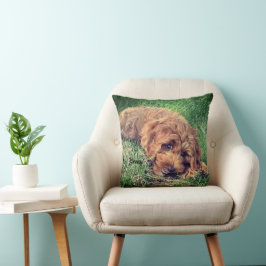 Cute Golden Doodle Kudde
