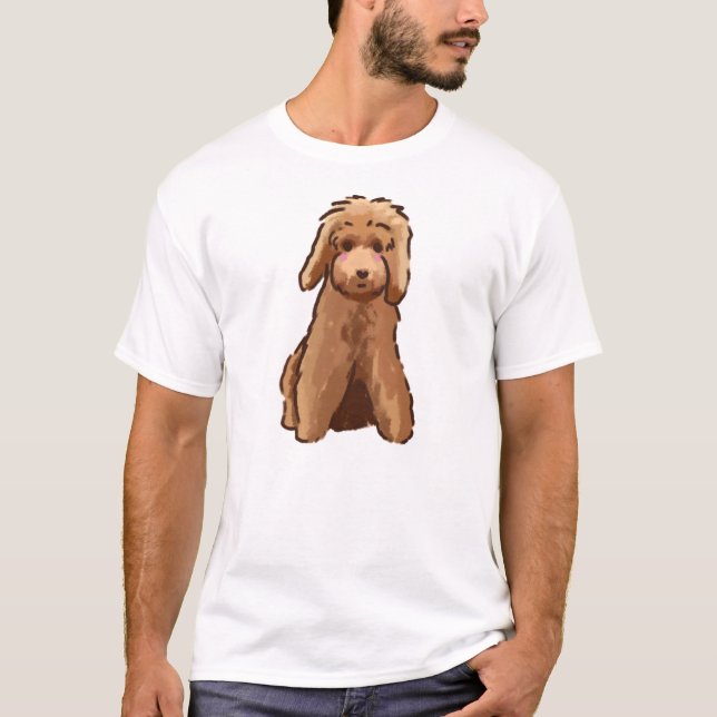 Cute Golden Doodle T Shirt (Framsida)