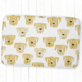 Cute Golden Labrador Retriever Hund Mönster Badrumsmatta