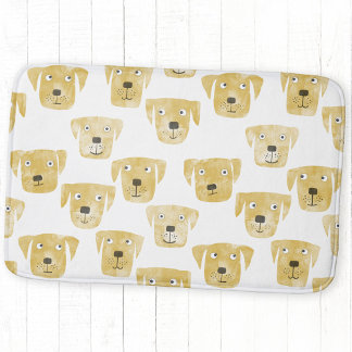 Cute Golden Labrador Retriever Hund Mönster Badrumsmatta