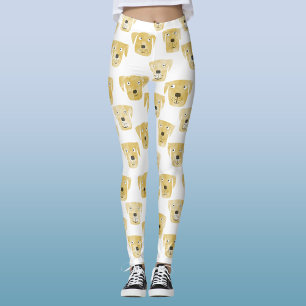 Cute Golden Labrador Retriever Hund Mönster Leggings