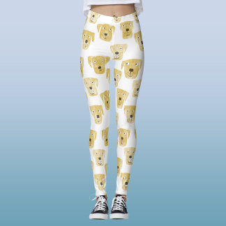 Cute Golden Labrador Retriever Hund Mönster Leggings