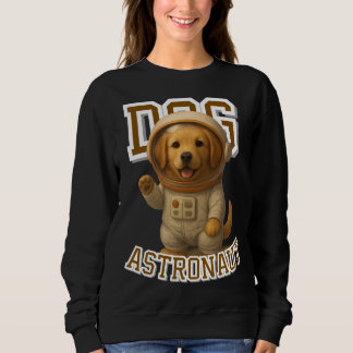Cute Golden Retriever Astronaut Unisex Man Woman T Shirt
