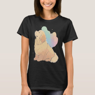 Cute Golden Retriever Colorful Pop Tie Dye Rainbow T Shirt
