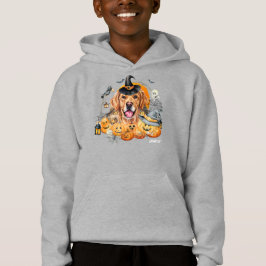 Cute Golden Retriever Halloween-Anpassningsbar T Shirt