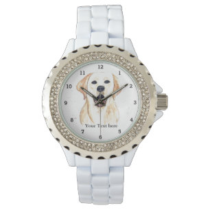 Cute Golden Retriever Hund Puppy Animal Djurälskar Armbandsur