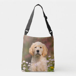 Cute Golden Retriever Hund Puppy Photo - on Axelväska