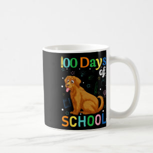 Cute Golden Retriever Hundälskare Student 100-dage Kaffemugg