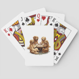 Cute Golden Retriever Hundar, uppspelningskort Casinokort