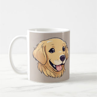 Cute Golden Retriever Kaffemugg
