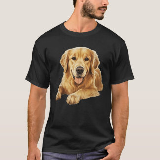 Cute Golden Retriever Kärlek T-Shirt