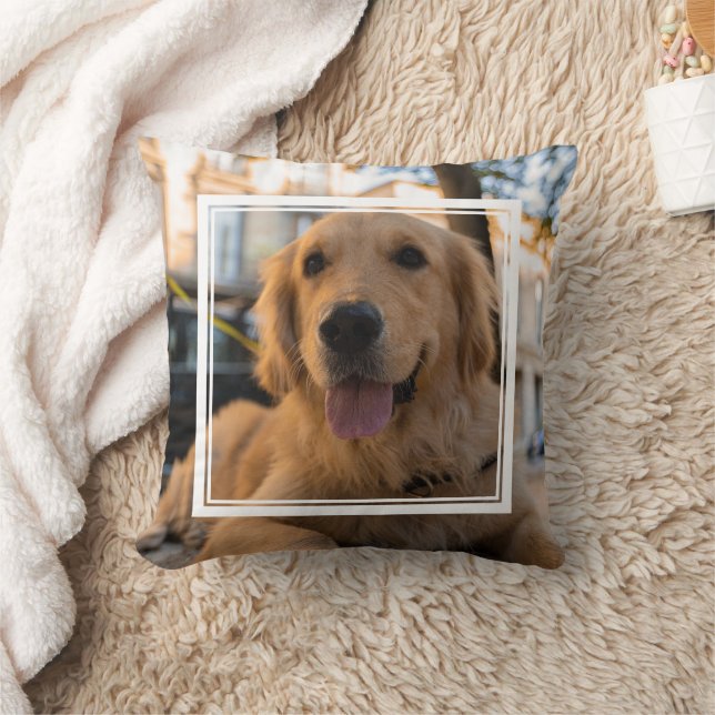 Cute Golden Retriever Kudde (Filt)