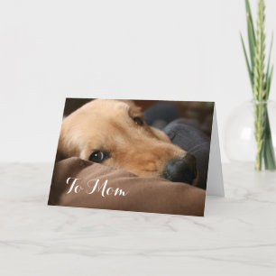 Cute Golden Retriever Mors dag Kort