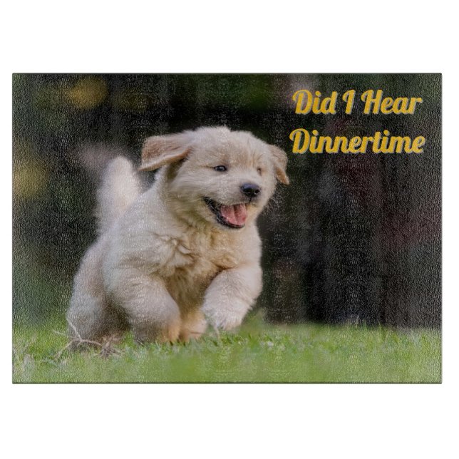 Cute Golden Retriever Personlig Cets Board (Framsidan)