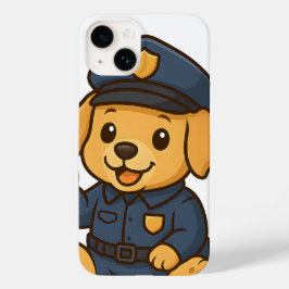 Cute Golden Retriever Police Phone Case All device