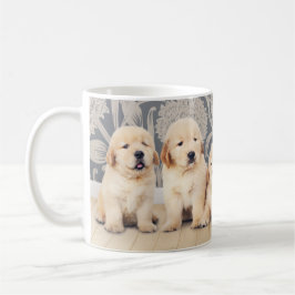 Cute Golden Retriever Puppy Hund Kaffemugg