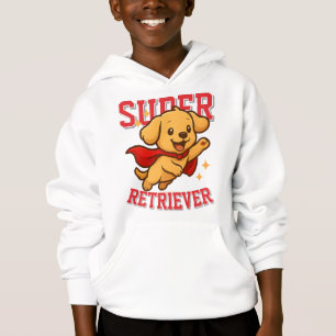 Cute Golden Retriever Superhjälte Unisex Man Woman T Shirt