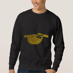 Cute Golden Sloth Lång Ärmad Tröja