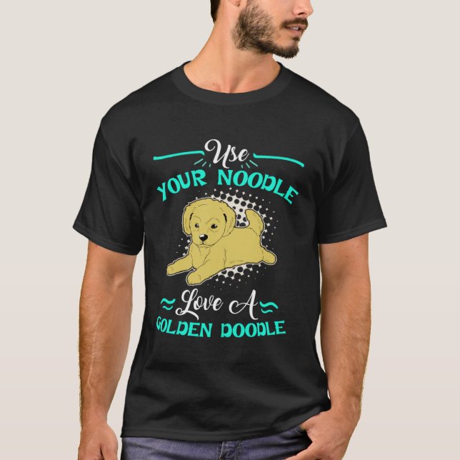 Cute Goldendoodle  Womens Love A Golden Doodle T Shirt (Framsida)