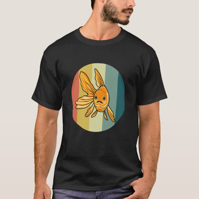 Cute Goldfish Aquaristis Hobby Fish T Shirt (Framsida)