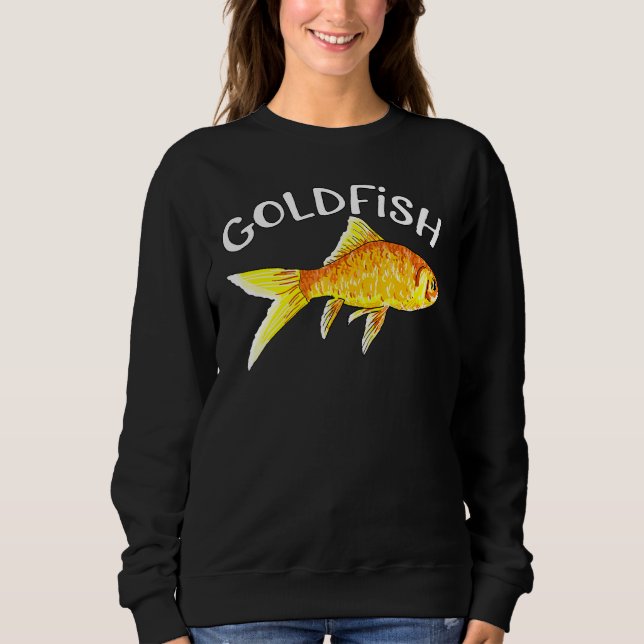 Cute Goldfish Freshwater Aquarium Fish Mamma Pappa T Shirt (Framsida)