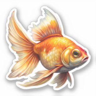 Cute Goldfish Klistermärken
