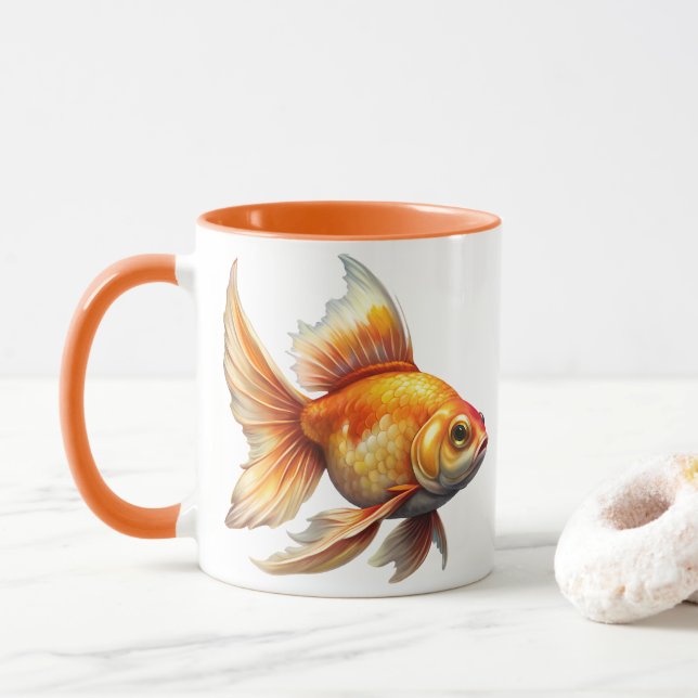 Cute Goldfish Mugg (Med munk)