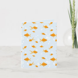Cute Goldfish Swimming i Vatten Kort