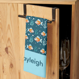 Cute Goldfish Towel Kökshandduk