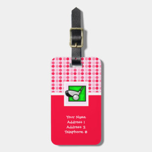 Cute Golf Bagagebricka
