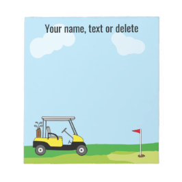 Cute Golf Cart-Personlig Anteckningsblock
