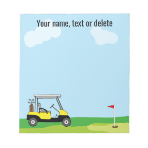 Cute Golf Cart-Personlig Anteckningsblock