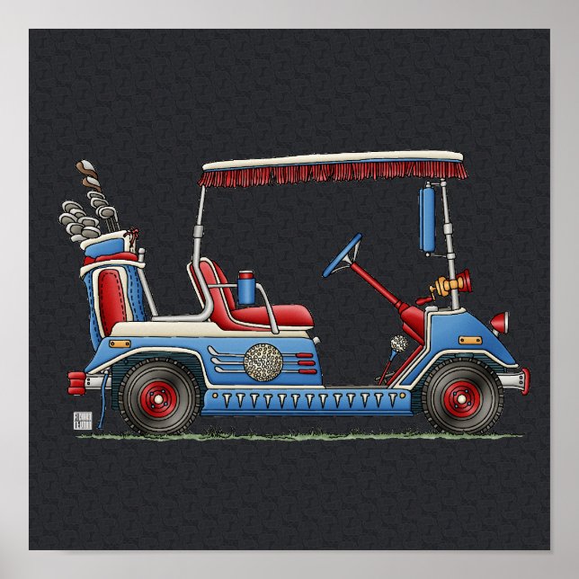 Cute Golf Cart Poster (Framsidan)