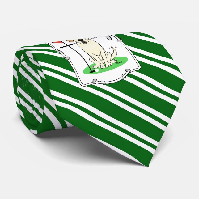 Cute Golf Gult Labrador Retriever Hund Slips (Rullad)