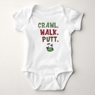 Cute Golfing, Crawl Walk Putt T Shirt