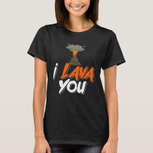 Cute Golv är Lava Volcano Science Teacher T Shirt