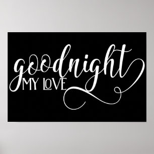 Cute Goodnight My Kärlek Poster