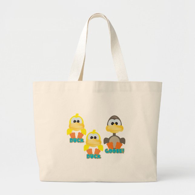 Cute Goofkins anka anka goose Jumbo Tygkasse (Framsidan)