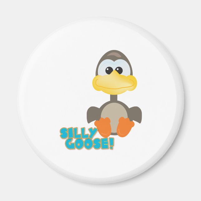 Cute Goofkins fånig goose Magnet (Framsidan)
