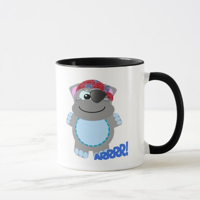 Cute Goofkins hippo pirat Mugg (Höger)