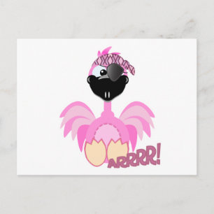 Cute Goofkins pirat flamingo Vykort